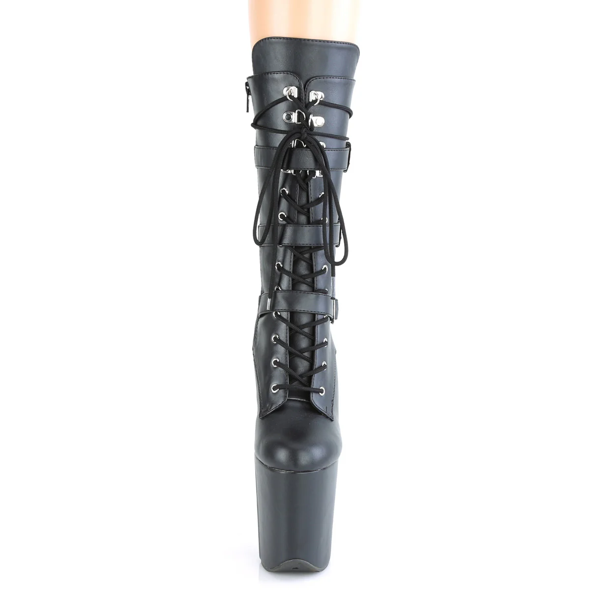 FLAMINGO-1053  Black Faux Leather/Black Faux Leather - Image 2