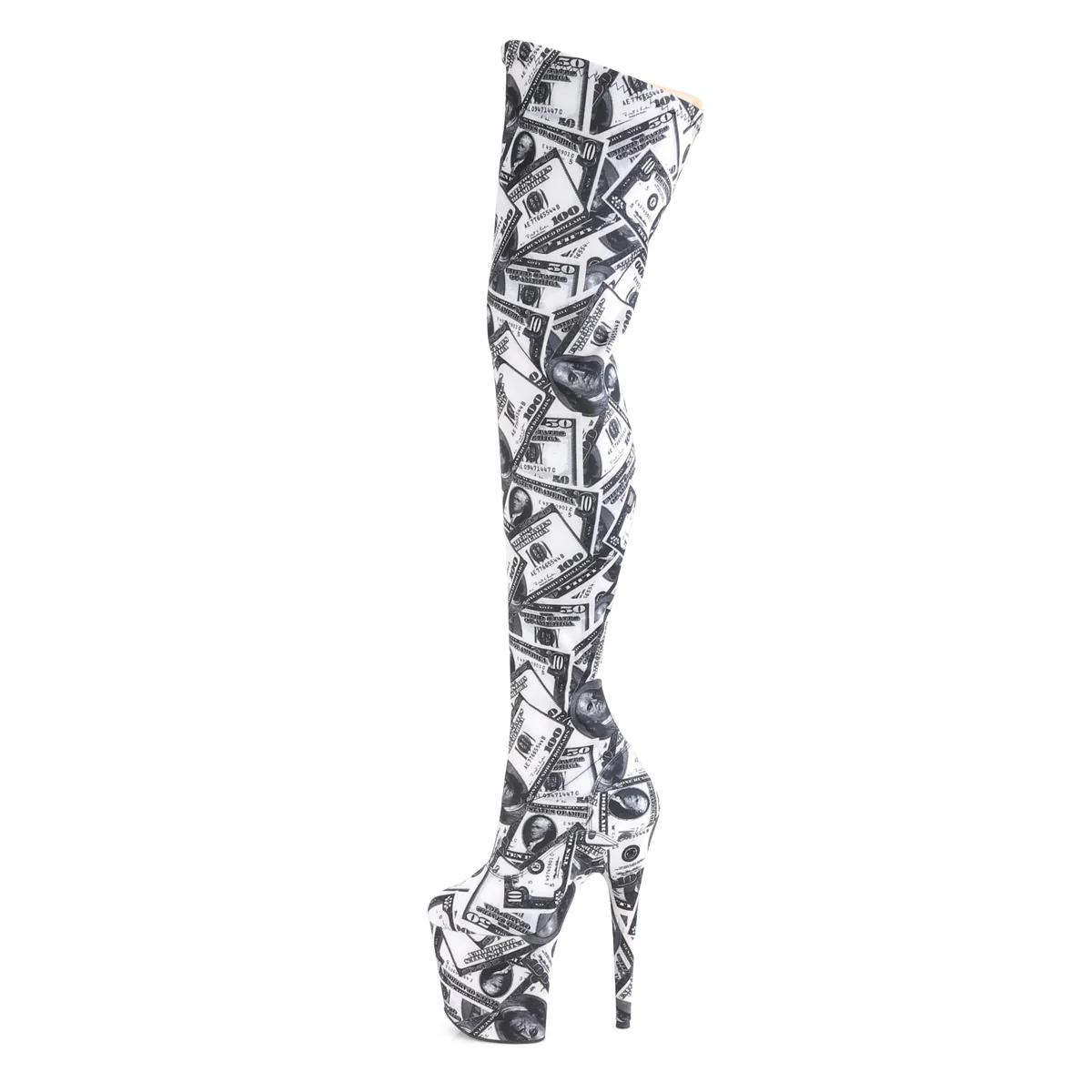 FLAMINGO-3000DP  White-Black Stretch Fabric/White-Black Fabric - Image 3