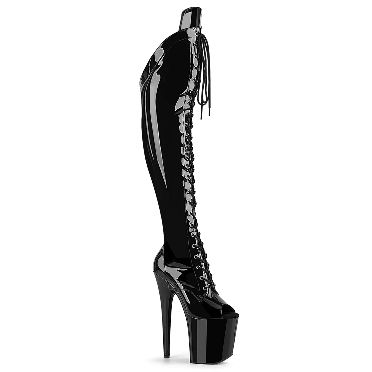 FLAMINGO-3016  Black Patent/Black