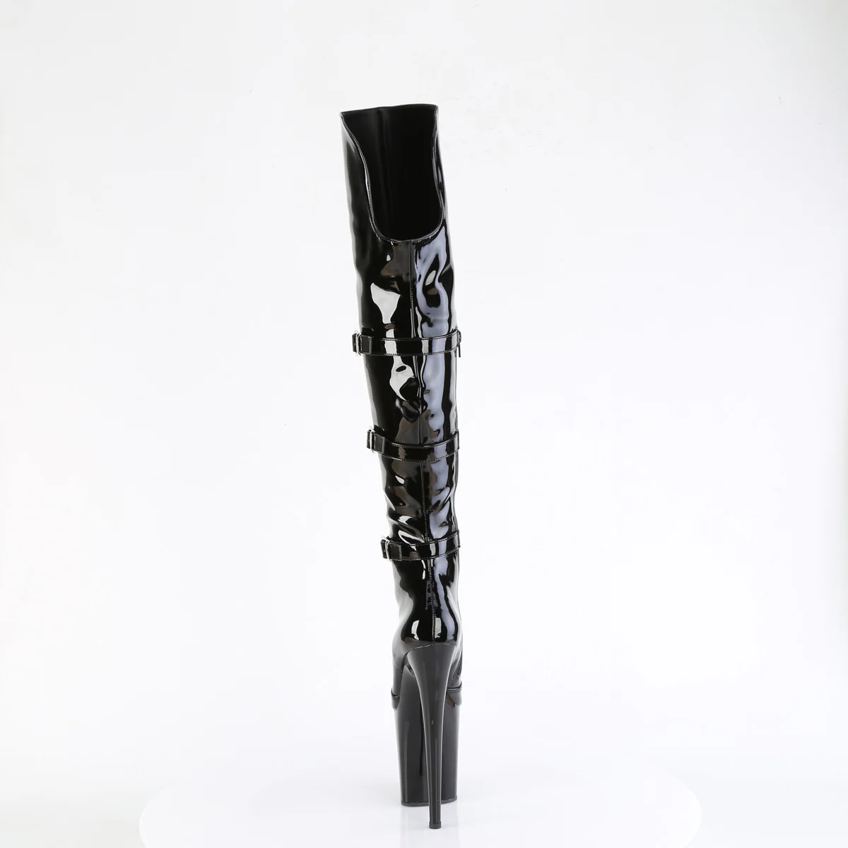 FLAMINGO-3018  Black Stretch Patent/Black - Image 4