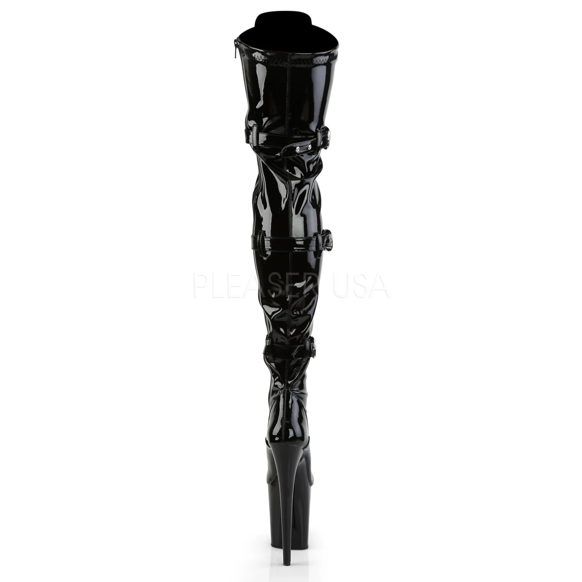 FLAMINGO-3028  Black Str Patent/Black - Image 4