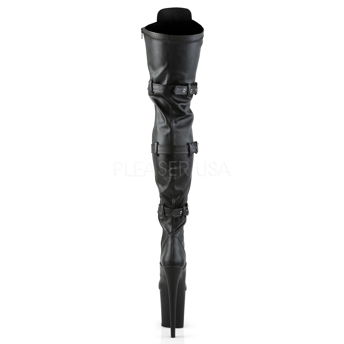 FLAMINGO-3028  Black Str Faux Leather/Black Matte - Image 4