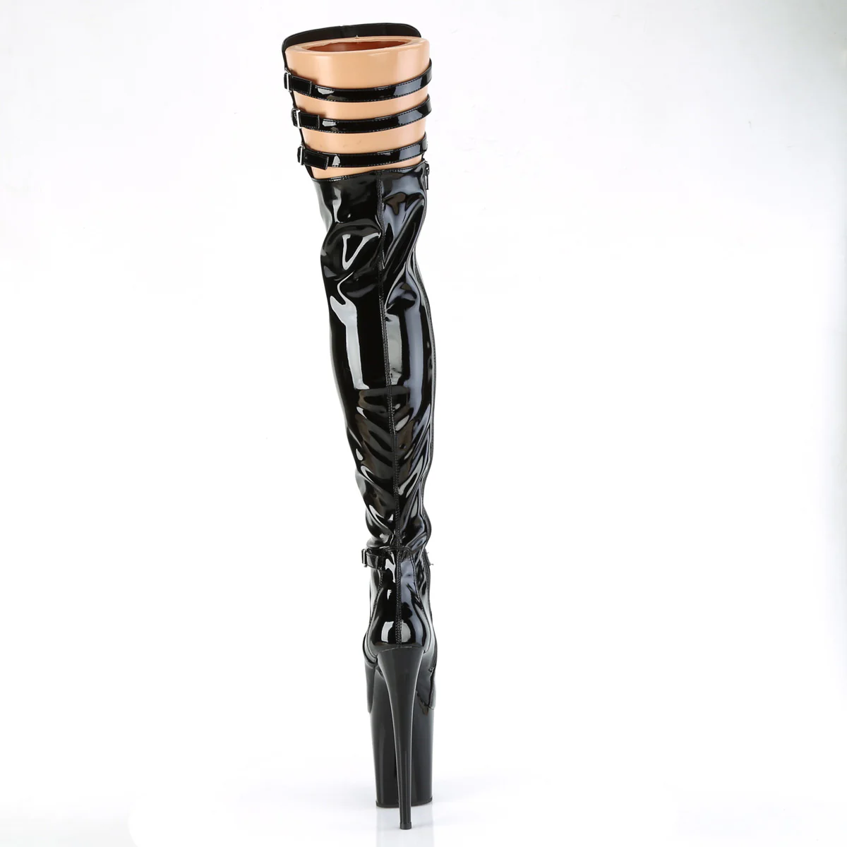 FLAMINGO-3055 Black Stretch Patent/Black - Image 4