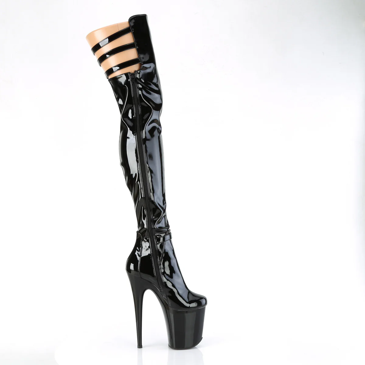 FLAMINGO-3055 Black Stretch Patent/Black - Image 5