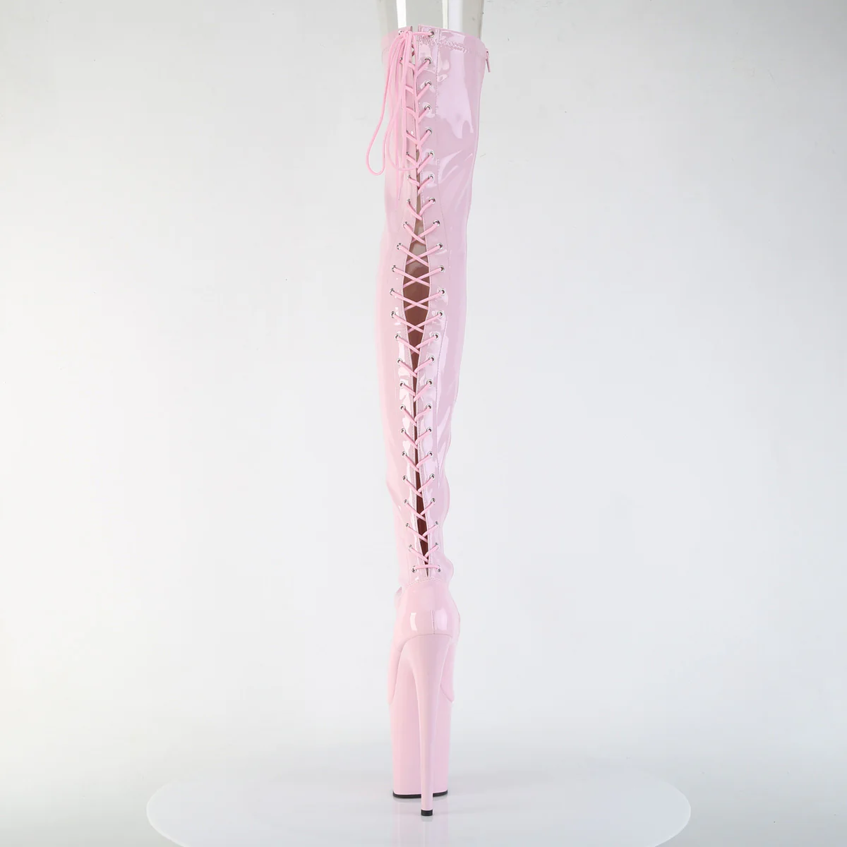 FLAMINGO-3850 Baby Pink Stretch Patent/Baby Pink - Image 4