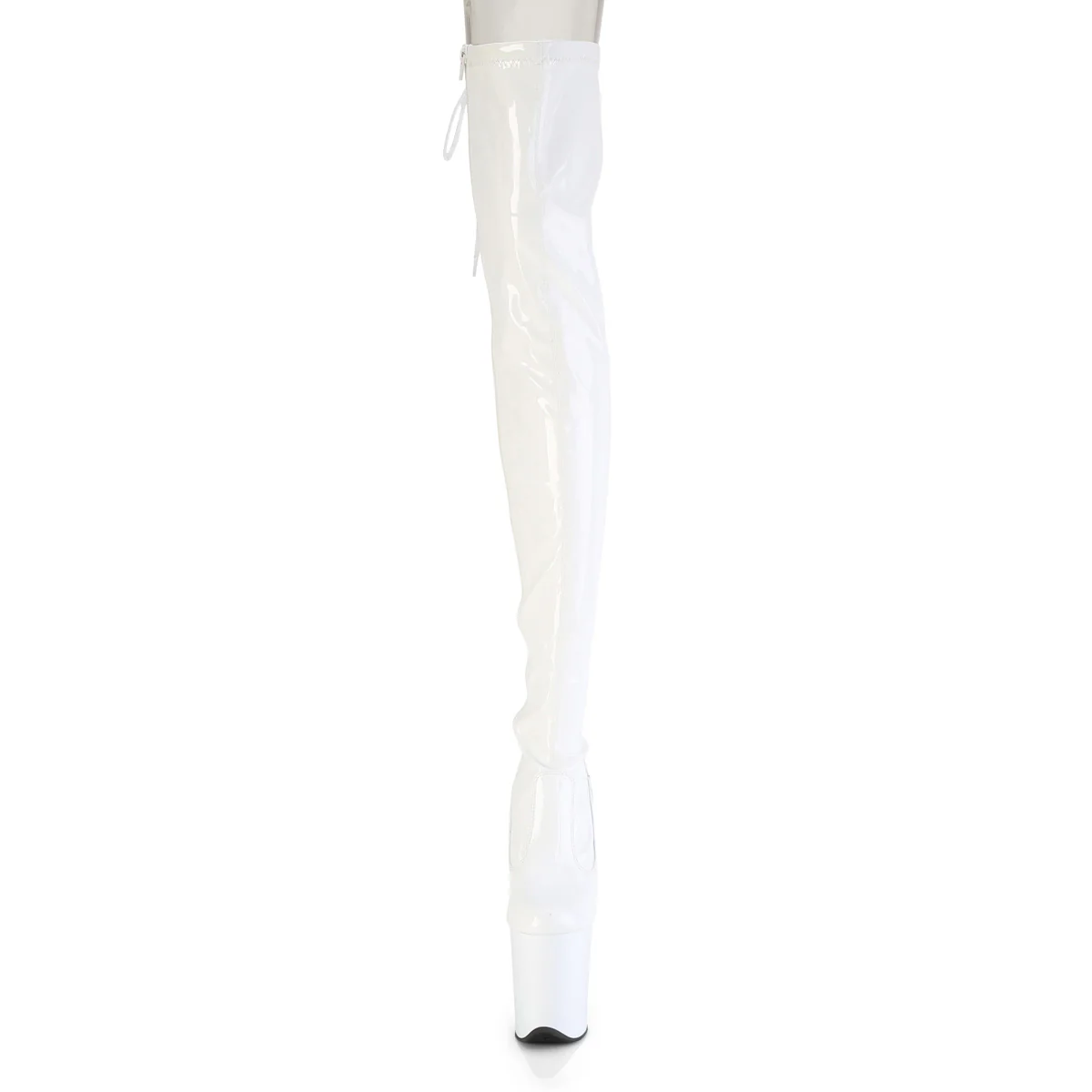 FLAMINGO-3850  White Stretch Patent/White - Image 2