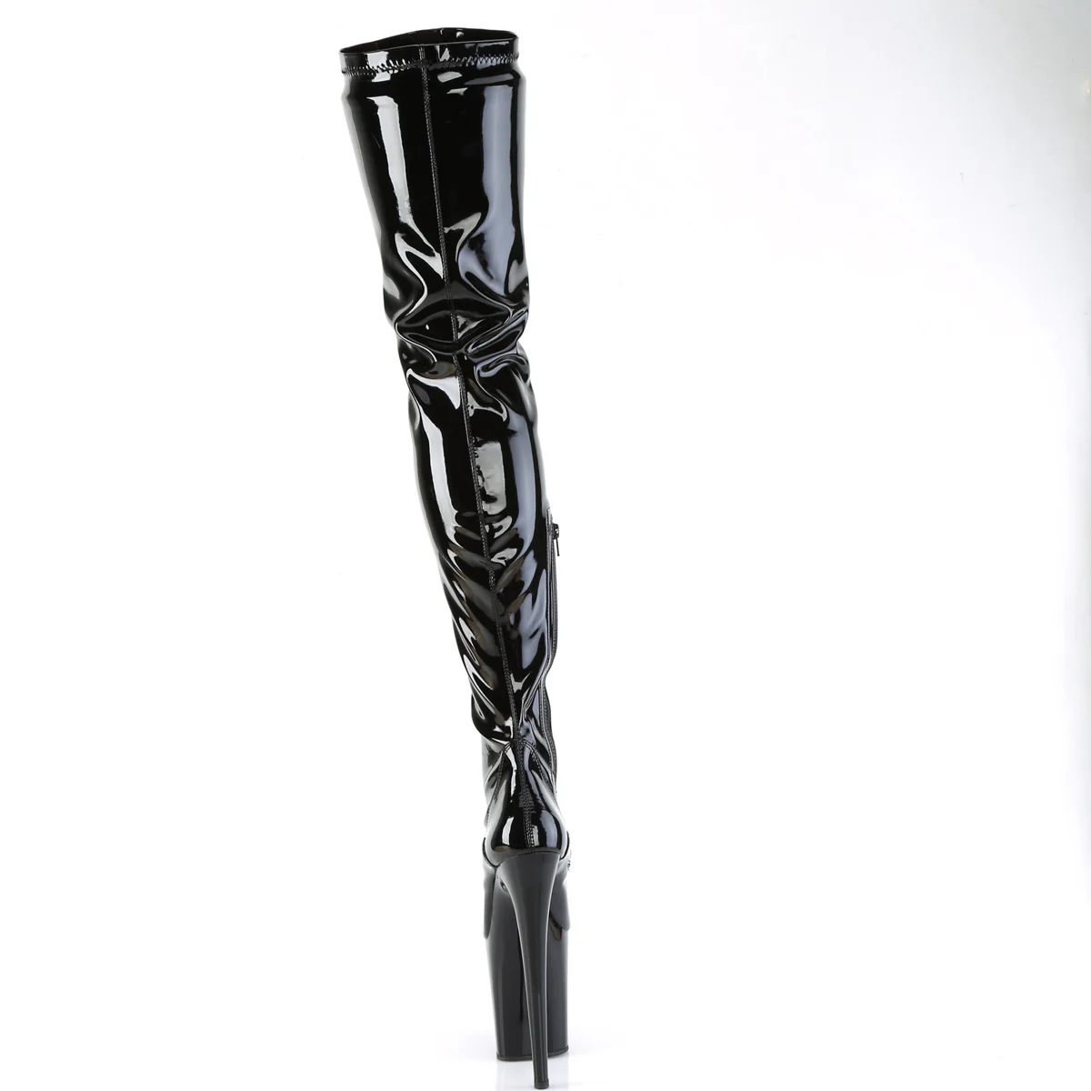 FLAMINGO-4000  Black Stretch Patent/Black - Image 4