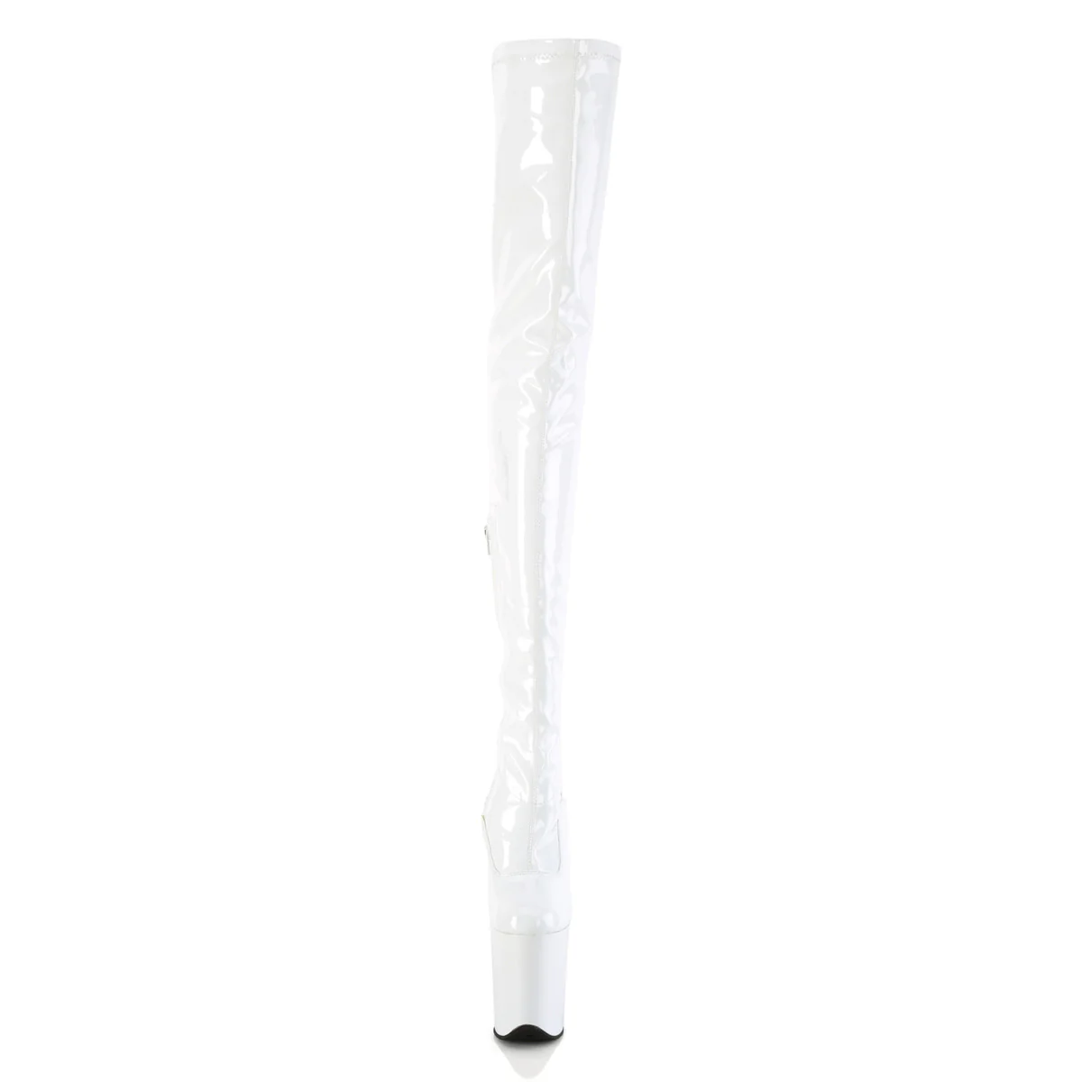 FLAMINGO-4000 White Stretch Patent/White - Image 2
