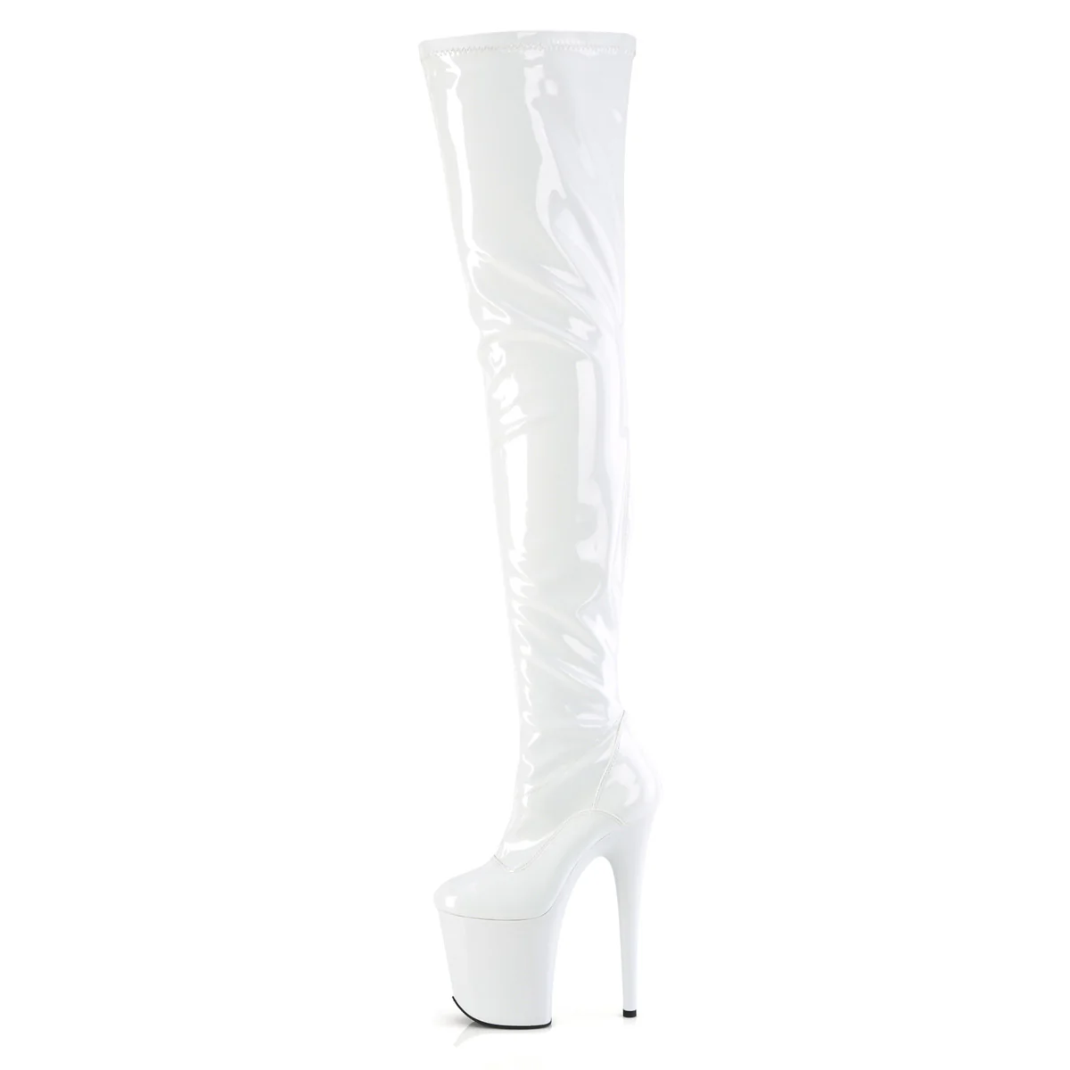FLAMINGO-4000 White Stretch Patent/White - Image 3
