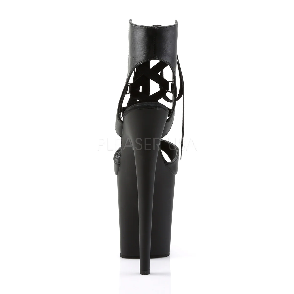 FLAMINGO-800-14 Black Faux Leather/Black Matte - Image 4