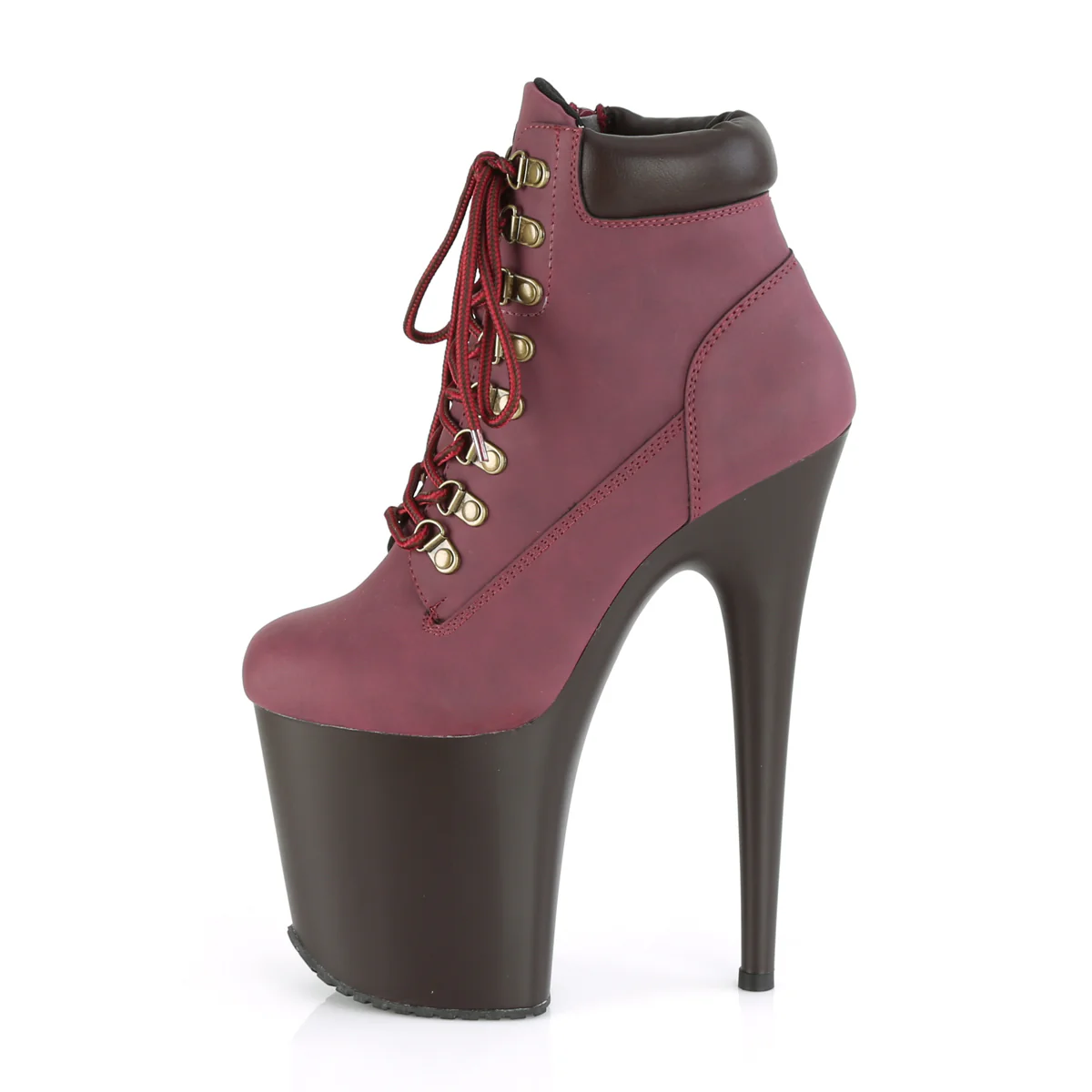 FLAMINGO-800TL-02  Burgundy Nubuck Faux Leather - Image 3