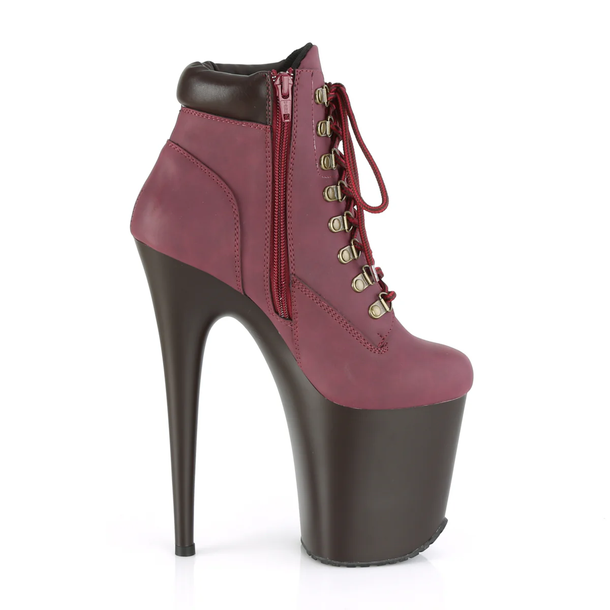 FLAMINGO-800TL-02  Burgundy Nubuck Faux Leather - Image 5