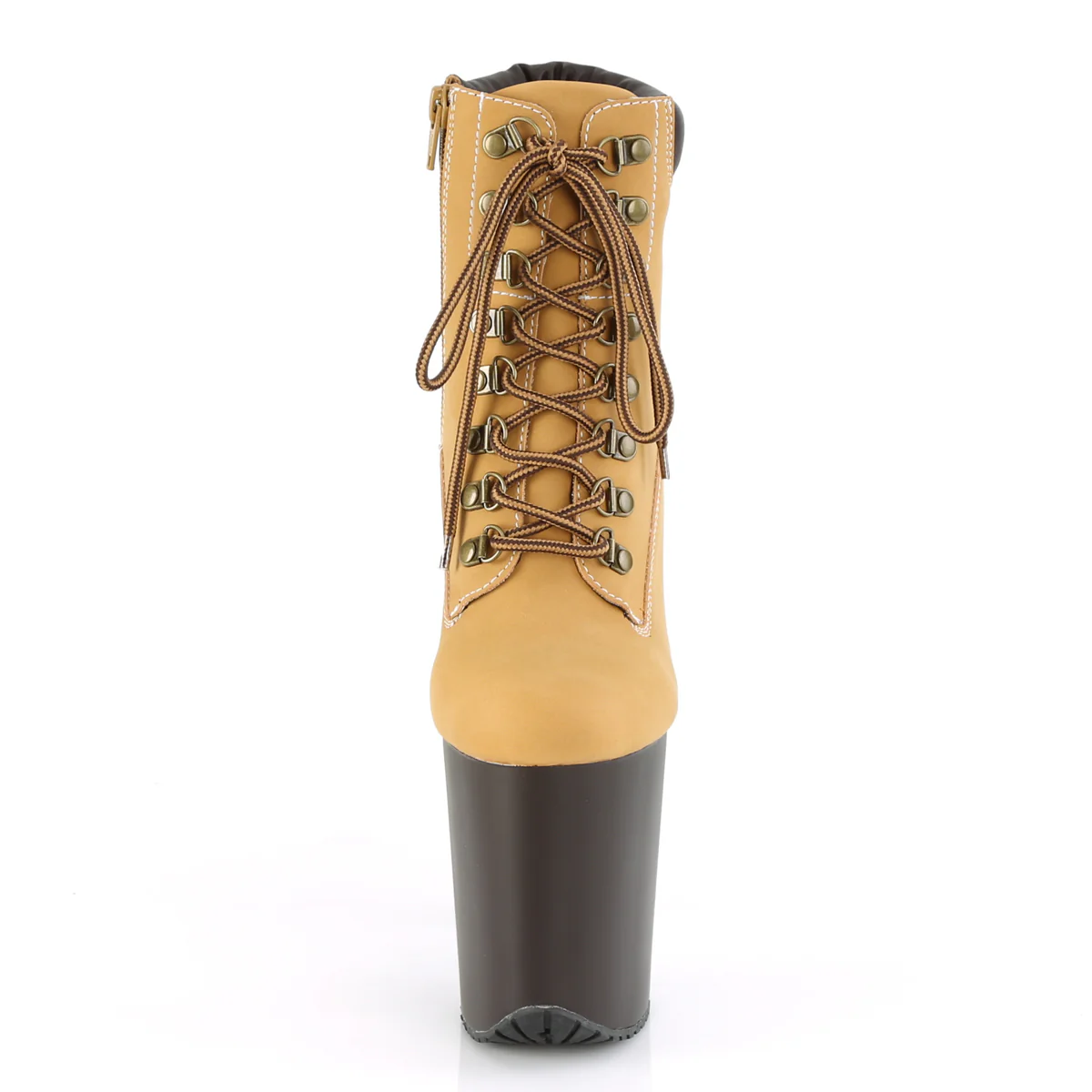 FLAMINGO-800TL-02 Tan Nubuck Faux Leather/Dark Brown Matte - Image 2