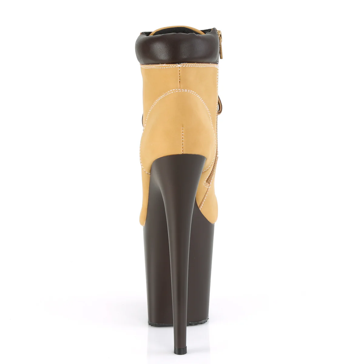 FLAMINGO-800TL-02 Tan Nubuck Faux Leather/Dark Brown Matte - Image 4