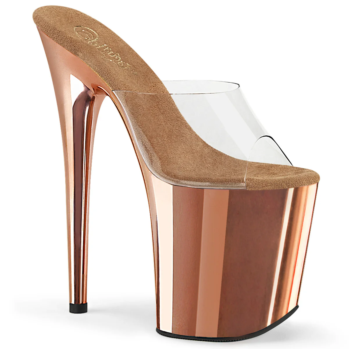 FLAMINGO-801 Clear/Rose Gold Chrome