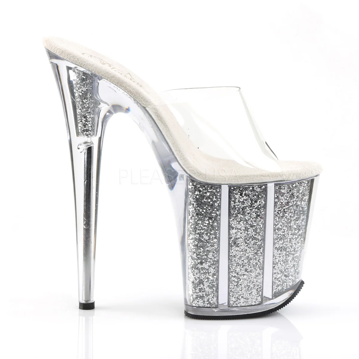 FLAMINGO-801G  Clear/Silver Glitter - Image 5