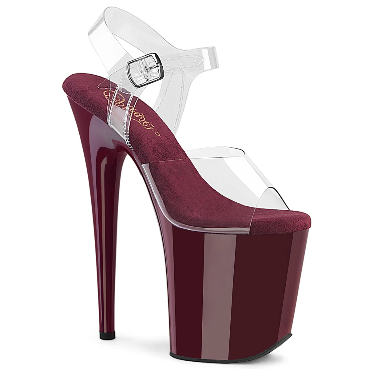 FLAMINGO-808 Clear/Burgundy