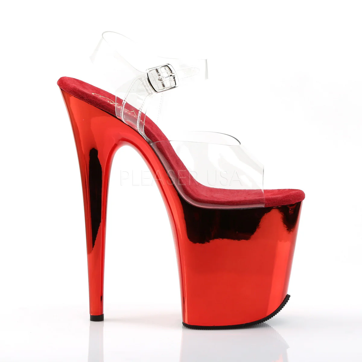 FLAMINGO-808 Clear/Red Chrome - Image 5
