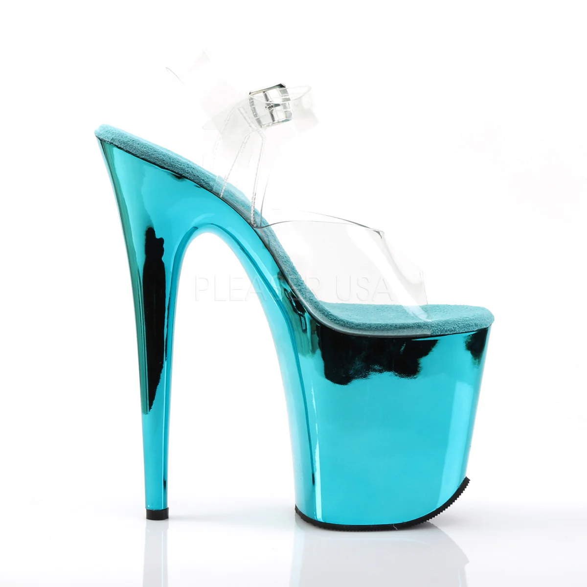 FLAMINGO-808 Clear/Turquoise Chrome - Image 5