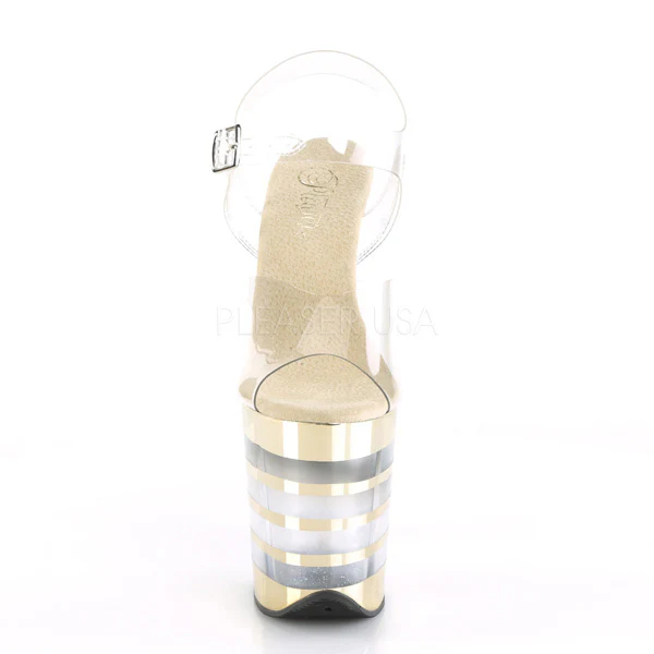 FLAMINGO-808CHLN Clear/Gold Chrome - Image 2