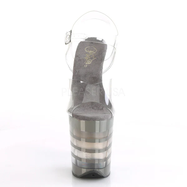 FLAMINGO-808CHLN Clear/Pewter Chrome - Image 2