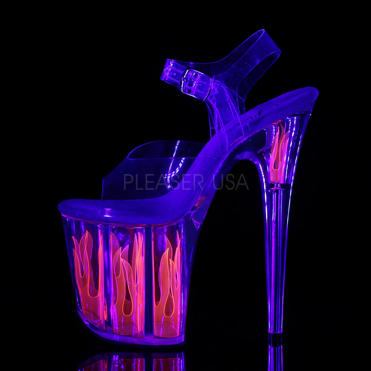 FLAMINGO-808FLM Clear/Clear-Hot Pink - Image 3