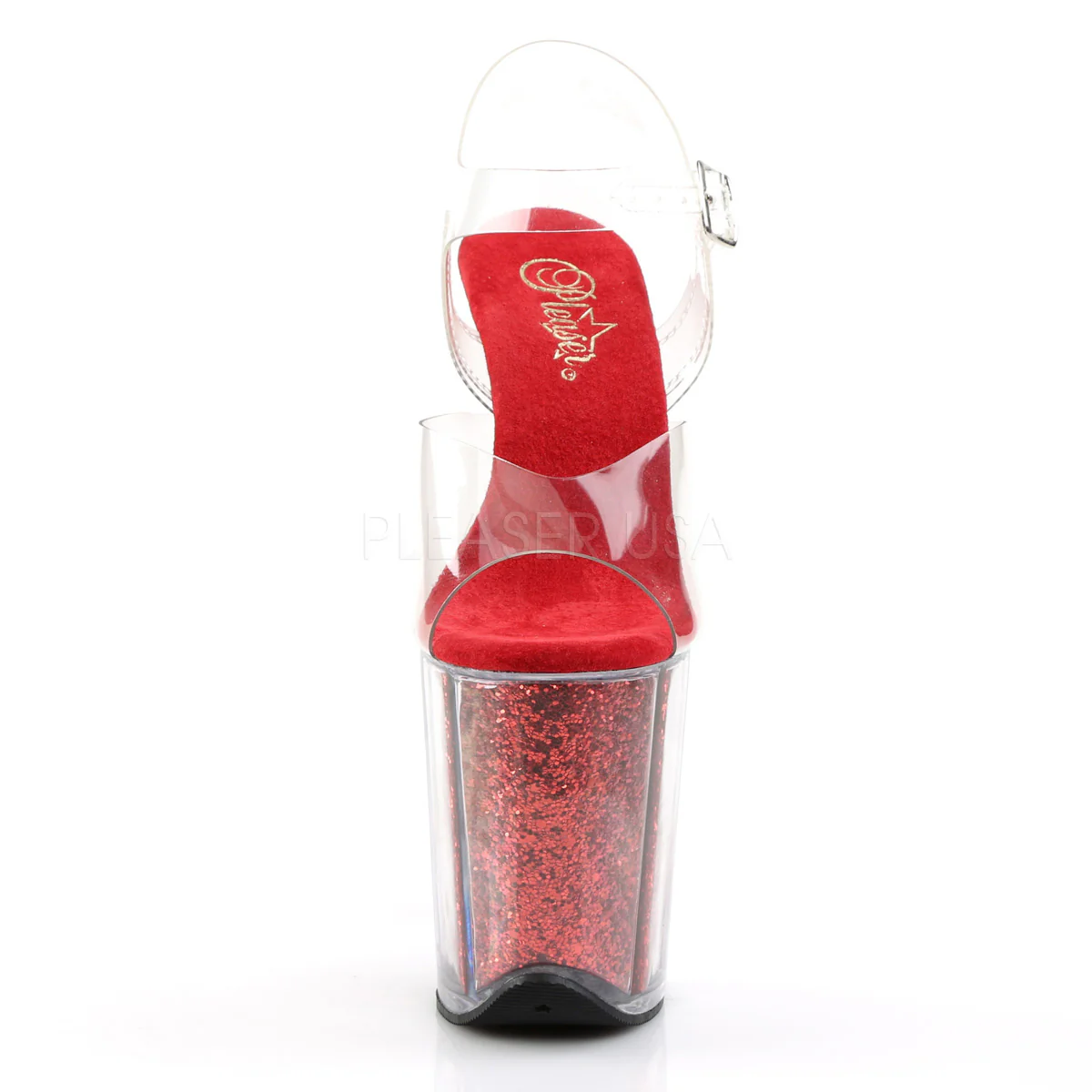 FLAMINGO-808G  Clear/Red Glitter - Image 2