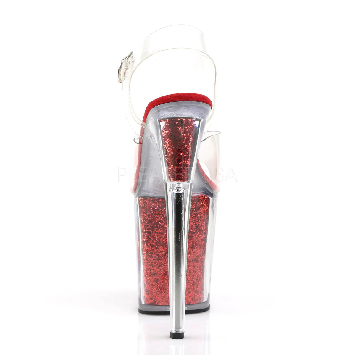 FLAMINGO-808G  Clear/Red Glitter - Image 4