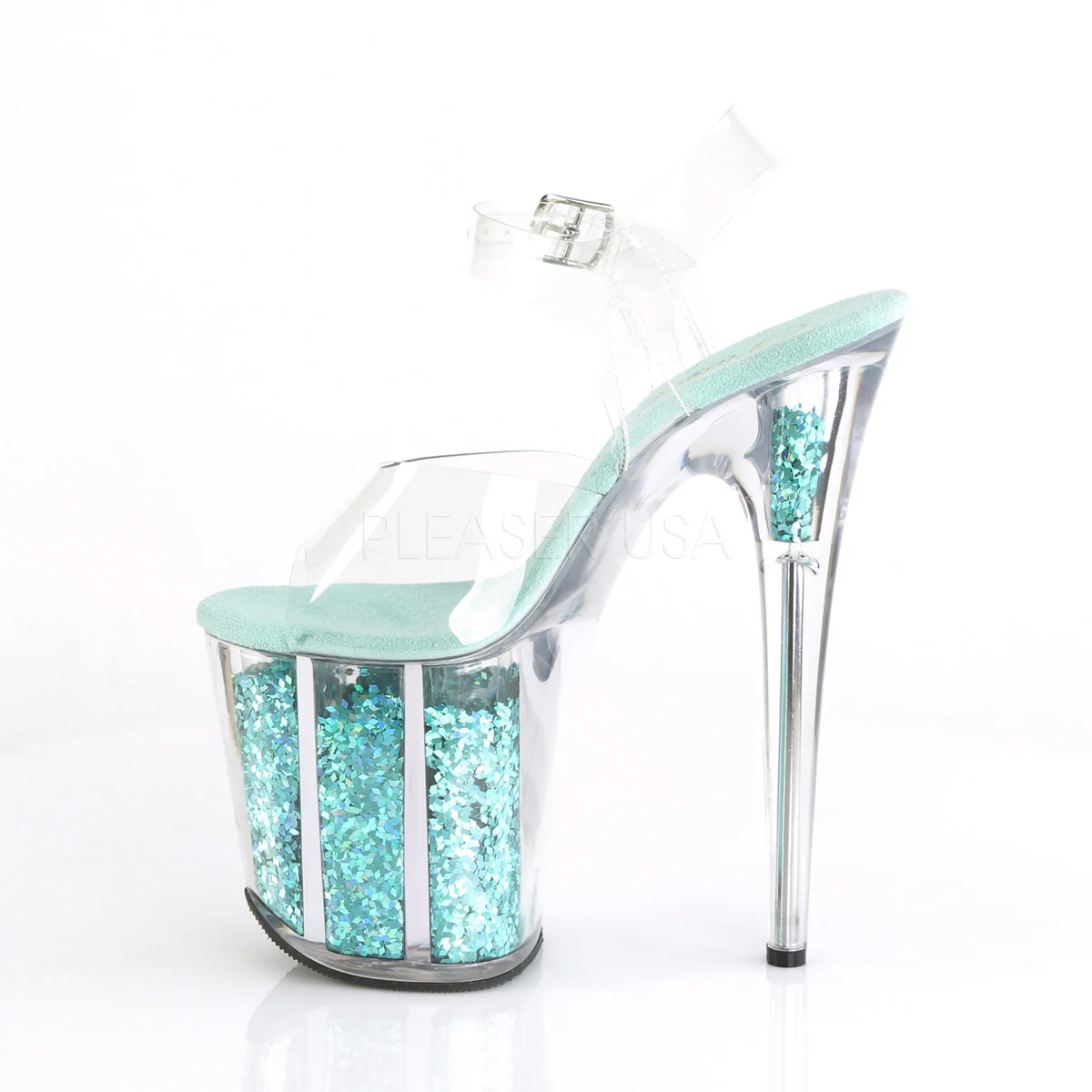 FLAMINGO-808GF  Clear/Turquoise Multi Glitter - Image 3