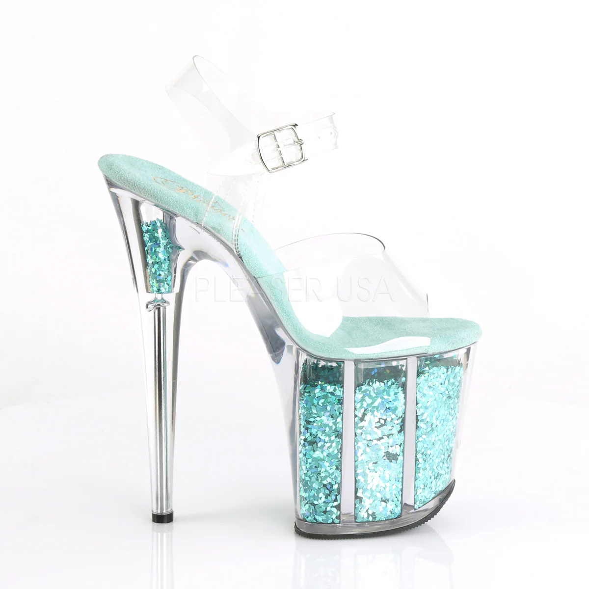 FLAMINGO-808GF  Clear/Turquoise Multi Glitter - Image 5
