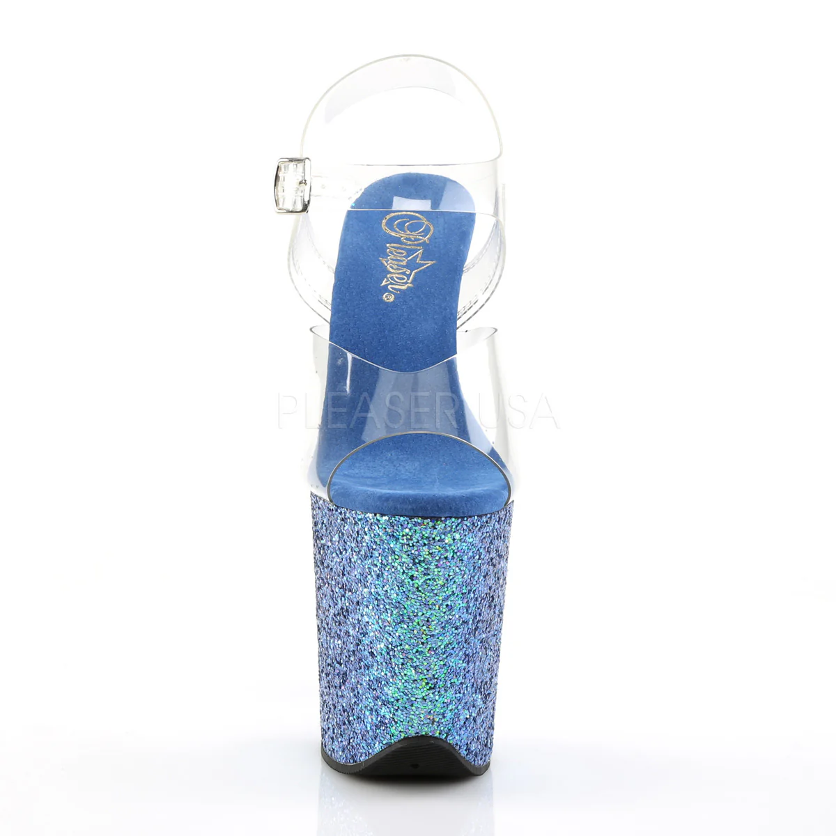 FLAMINGO-808LG Clear/Blue Multi Glitter - Image 2