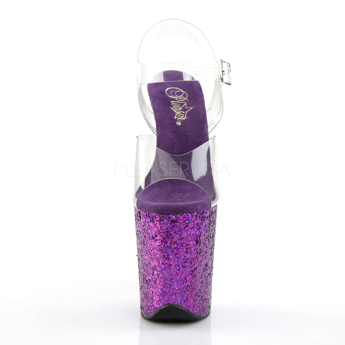 FLAMINGO-808LG  Clear/Purple Holo Glitter - Image 2