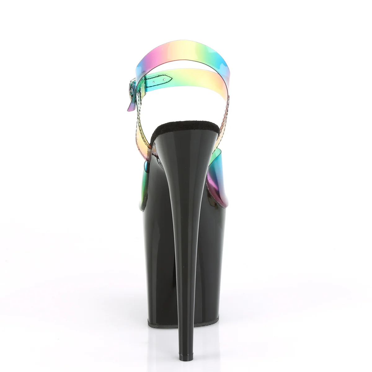 FLAMINGO-808RB Rainbow PVC/Black - Image 4