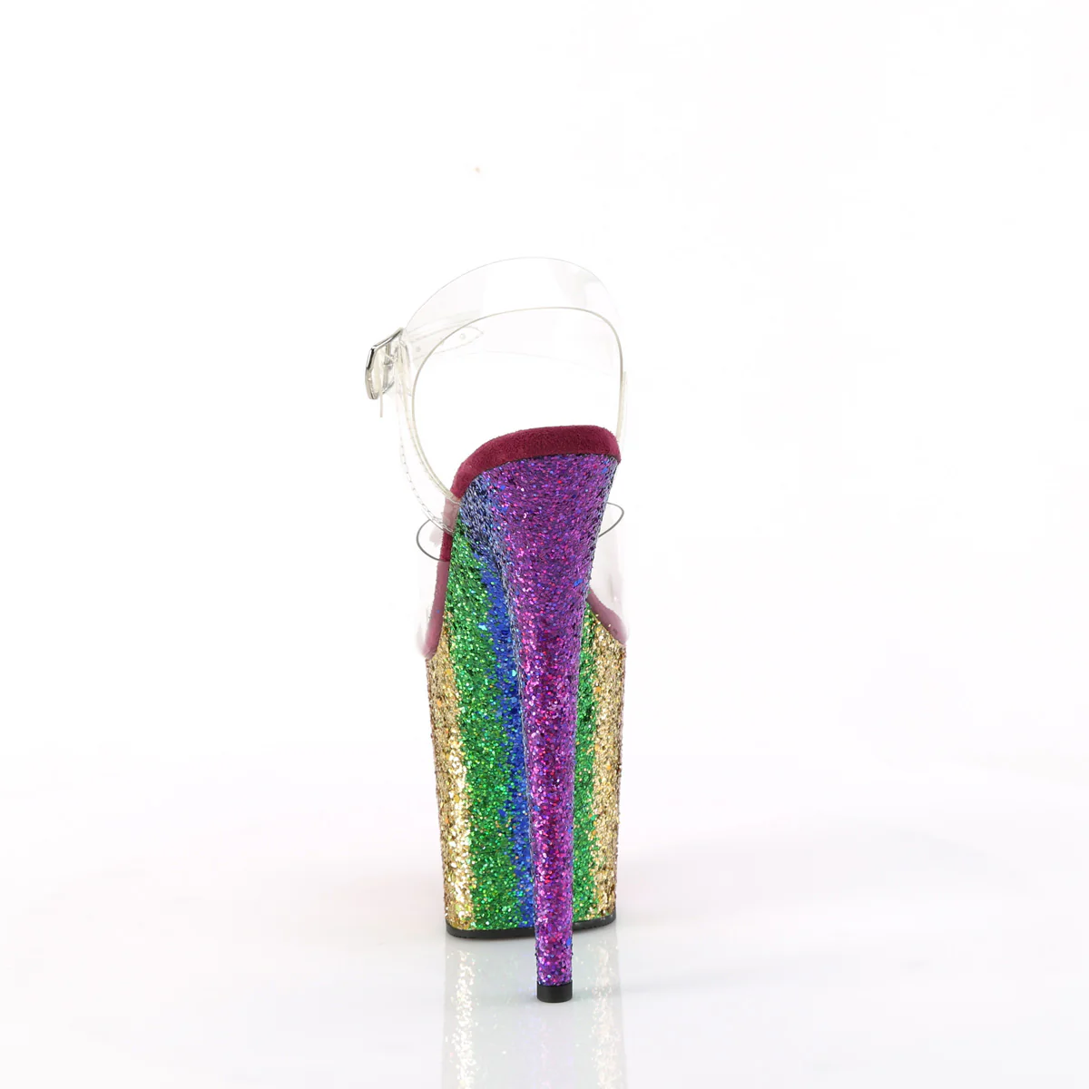 FLAMINGO-808RBG  Clear/Rainbow Glitter - Image 4