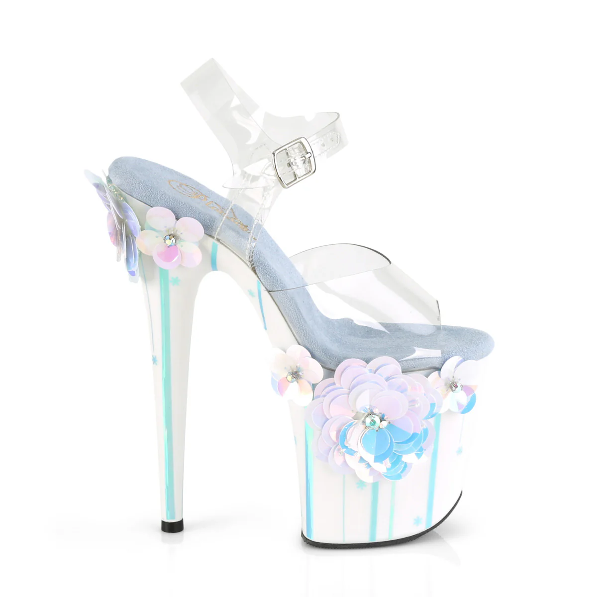 FLAMINGO-808SQFL  Clear/Light Blue Iridescent - Image 5
