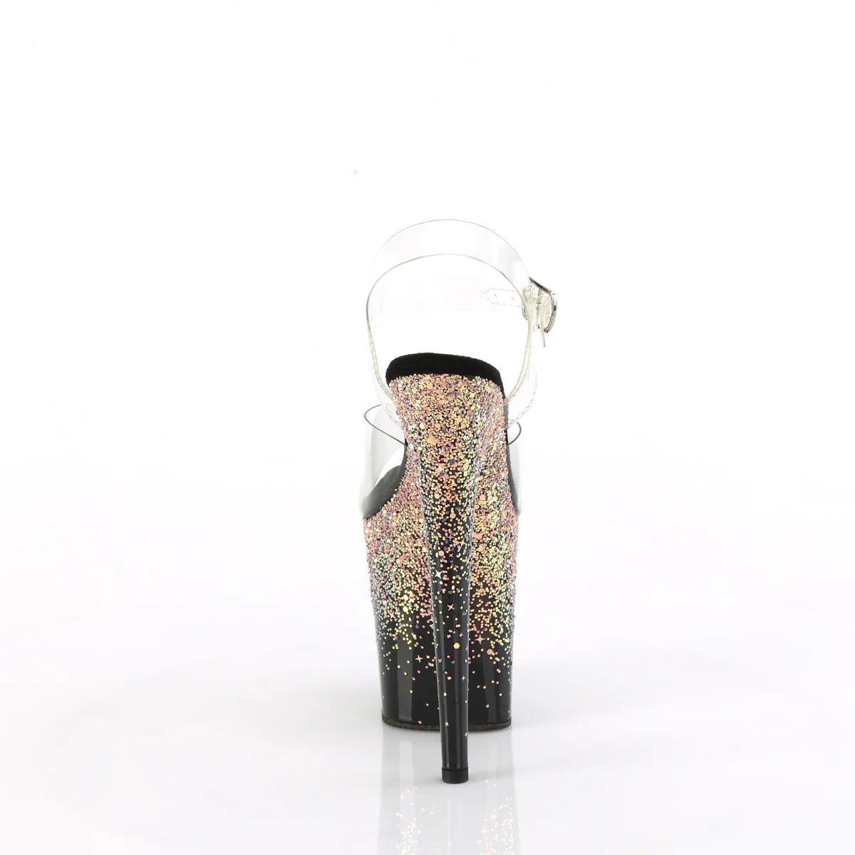 FLAMINGO-808SS  Clear/Black-Dusty Blush Multi Glitter - Image 4