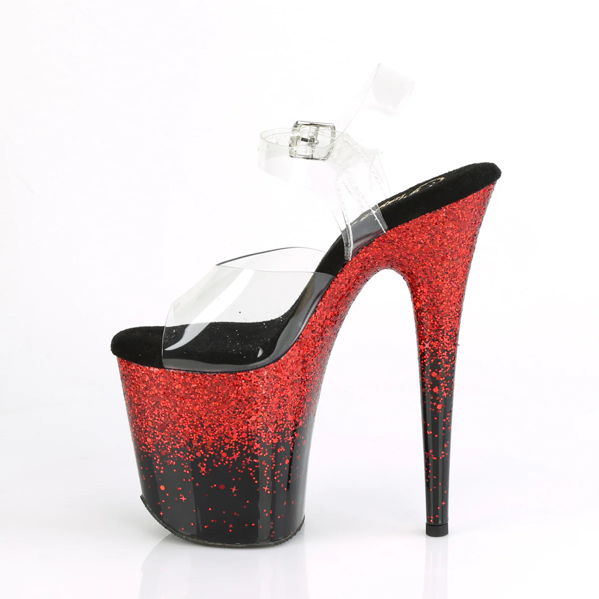 FLAMINGO-808SS  Clear/Black-Red Multi Glitter - Image 3