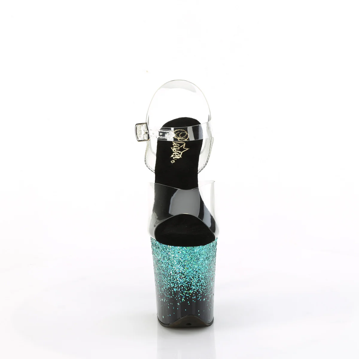 FLAMINGO-808SS  Clear/Black-Turquoise Multi Glitter - Image 2