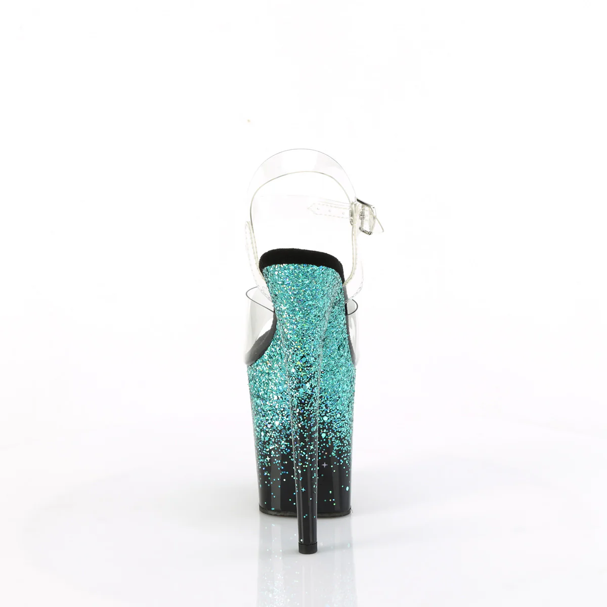 FLAMINGO-808SS  Clear/Black-Turquoise Multi Glitter - Image 4