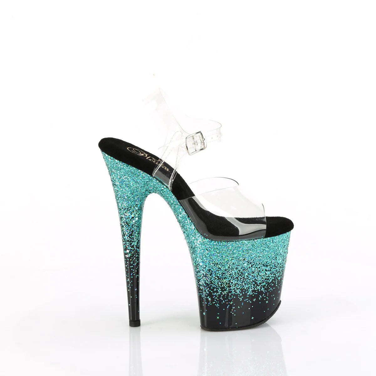 FLAMINGO-808SS  Clear/Black-Turquoise Multi Glitter - Image 5