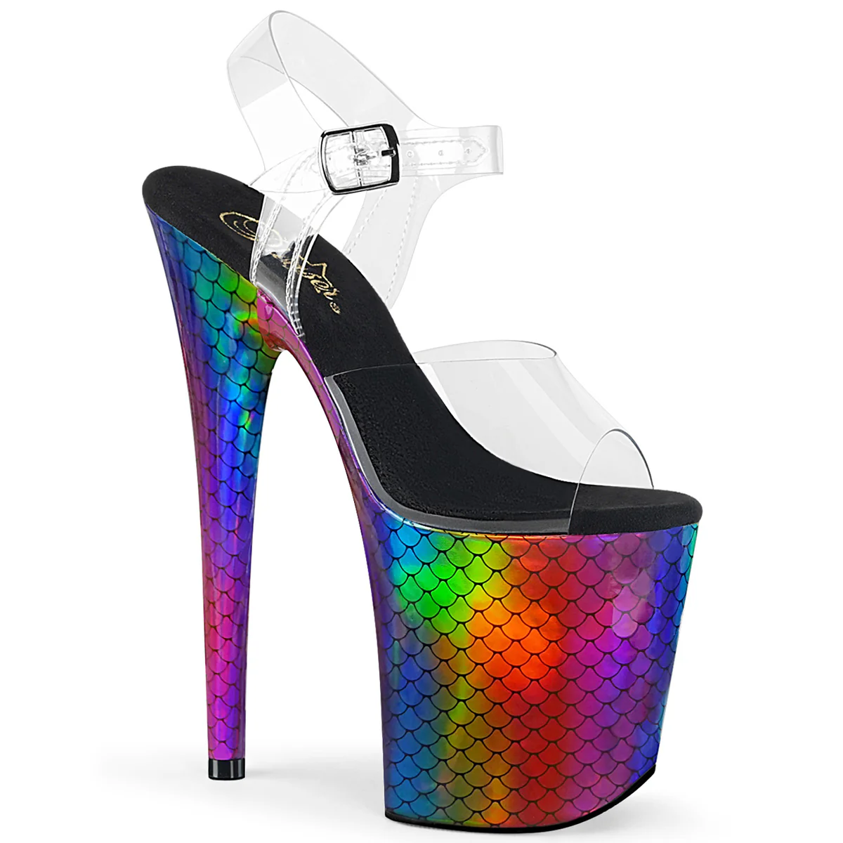 FLAMINGO-808WR  Clear/Laser Rainbow Hologram Wrapped