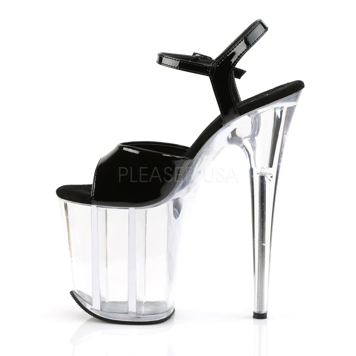 FLAMINGO-809 Black Patent/Clear - Image 3