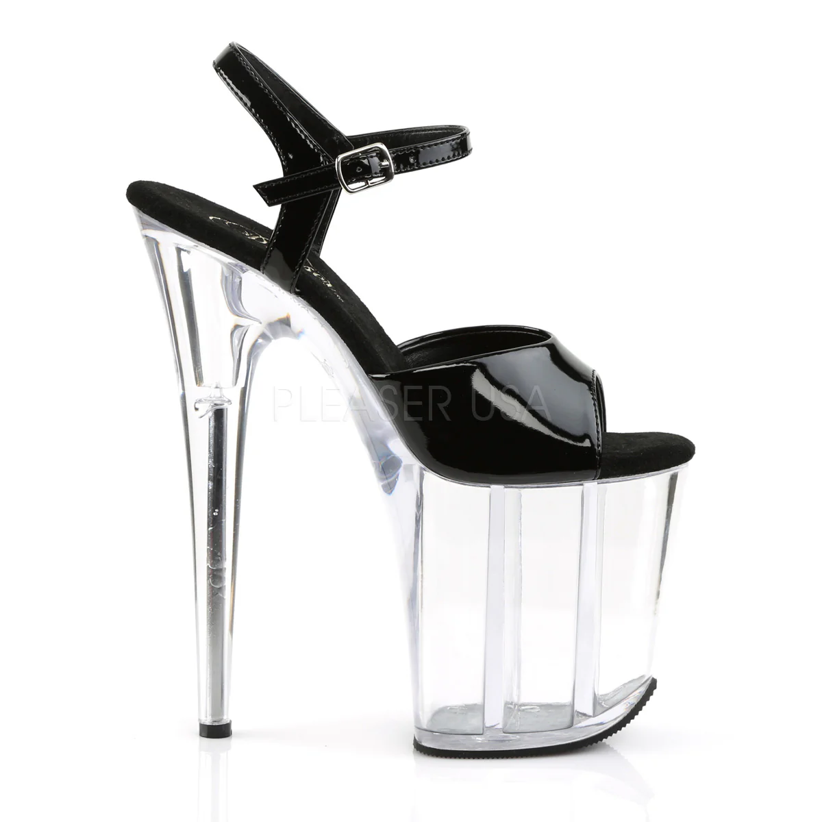 FLAMINGO-809 Black Patent/Clear - Image 5