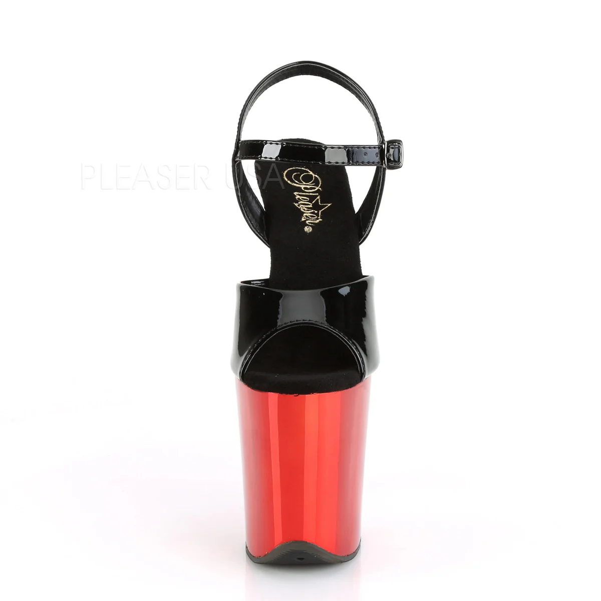 FLAMINGO-809  Black Patent/Red Chrome - Image 2