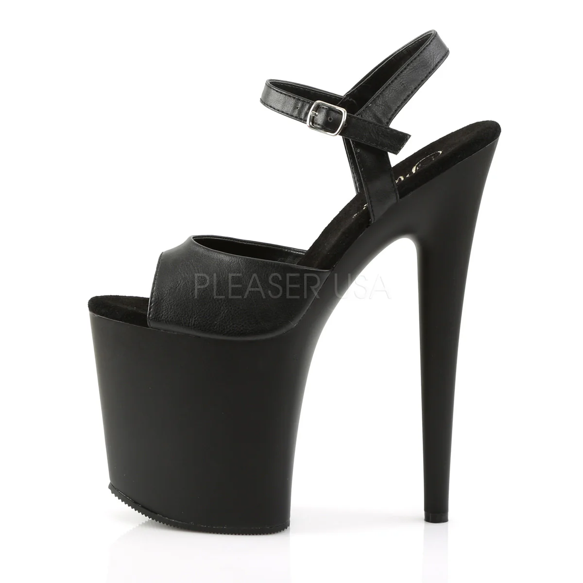 FLAMINGO-809  Black Faux Leather/Black - Image 3