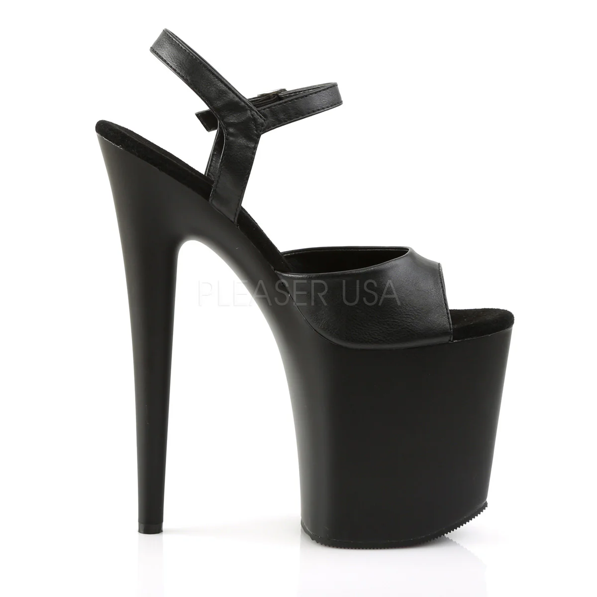FLAMINGO-809  Black Faux Leather/Black - Image 5