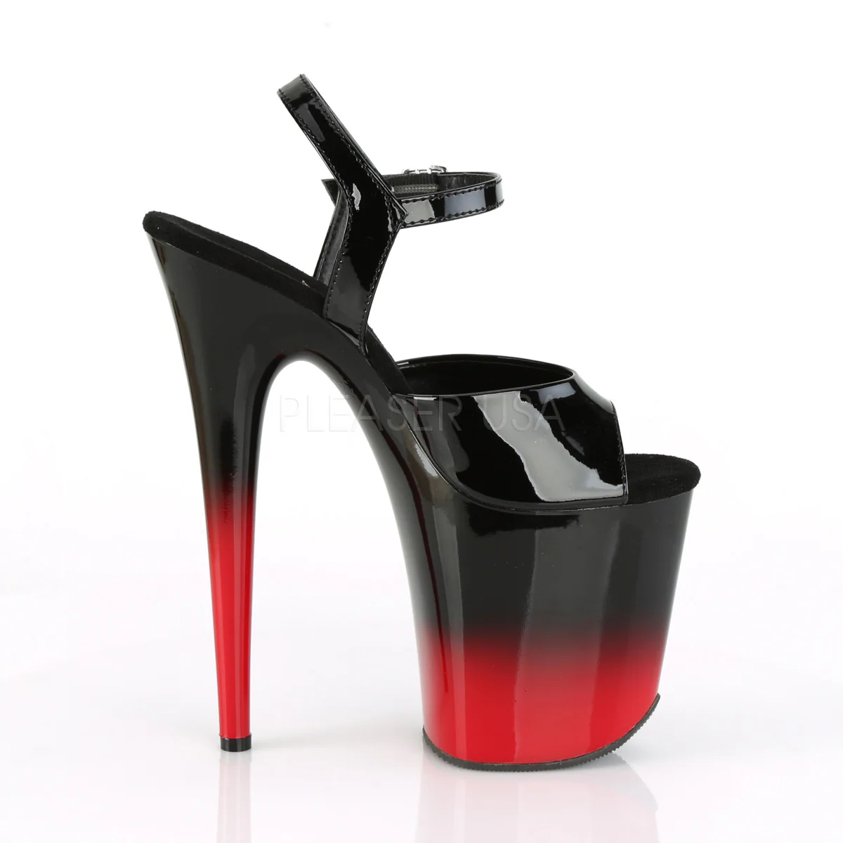 FLAMINGO-809BR-H Black Patent/Black-Red - Image 4