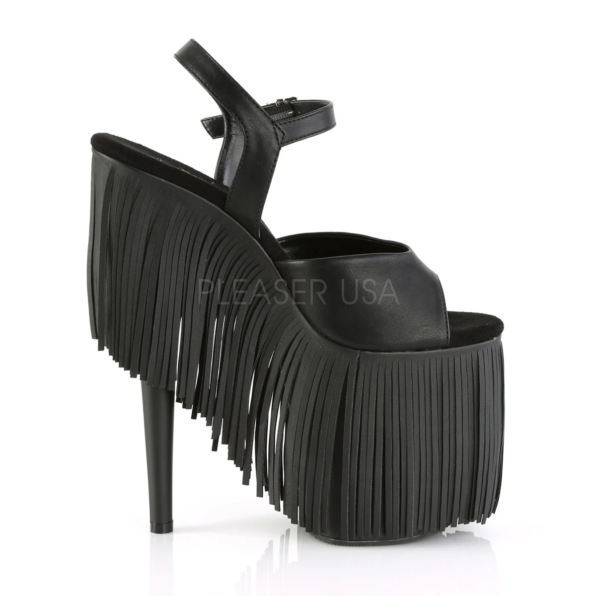 FLAMINGO-809FRG Black Faux Leather/Black Matte - Image 4