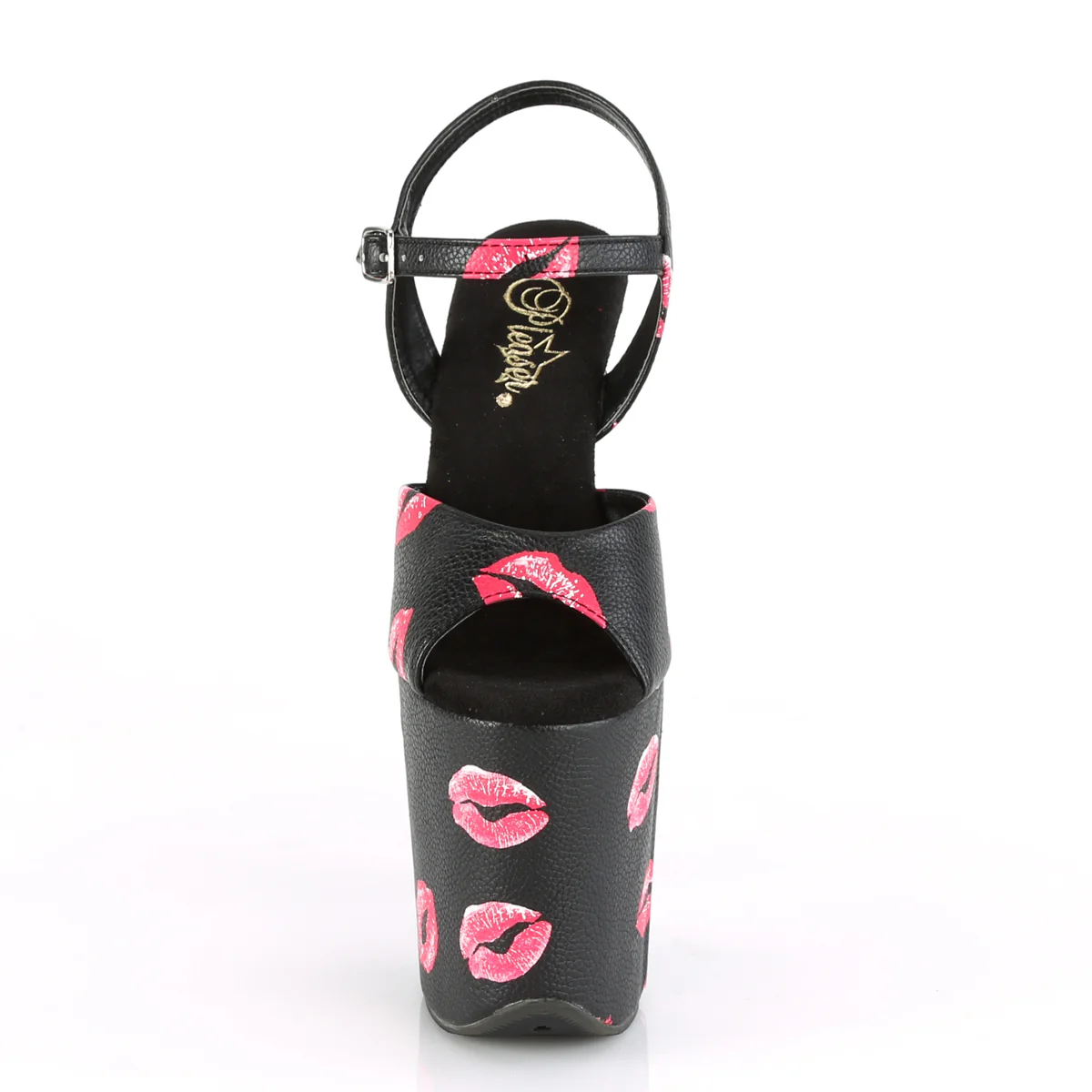 FLAMINGO-809 KISSES Black Faux Leather/Black Faux Leather - Image 2