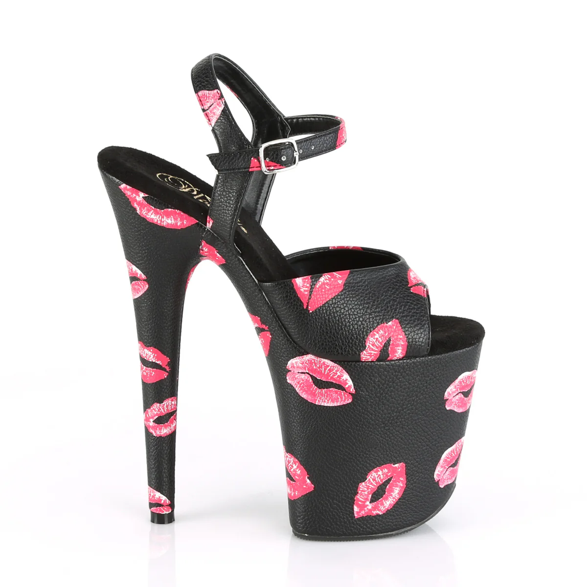 FLAMINGO-809 KISSES Black Faux Leather/Black Faux Leather - Image 5